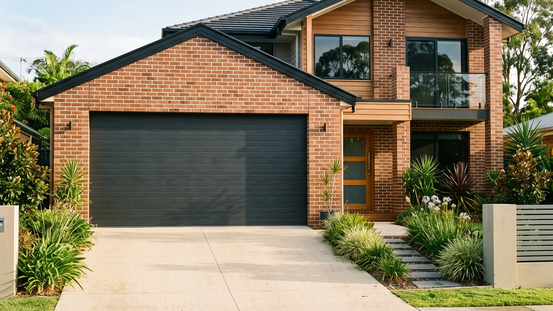 Brisbane roller garage door at a suburban home